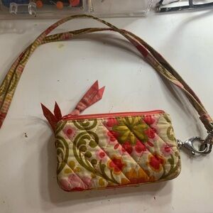 VINTAGE Vera Bradley wallet and lanyard